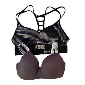Bundle of Victoria's Secret Padded Bras Size Medium 34C/C75